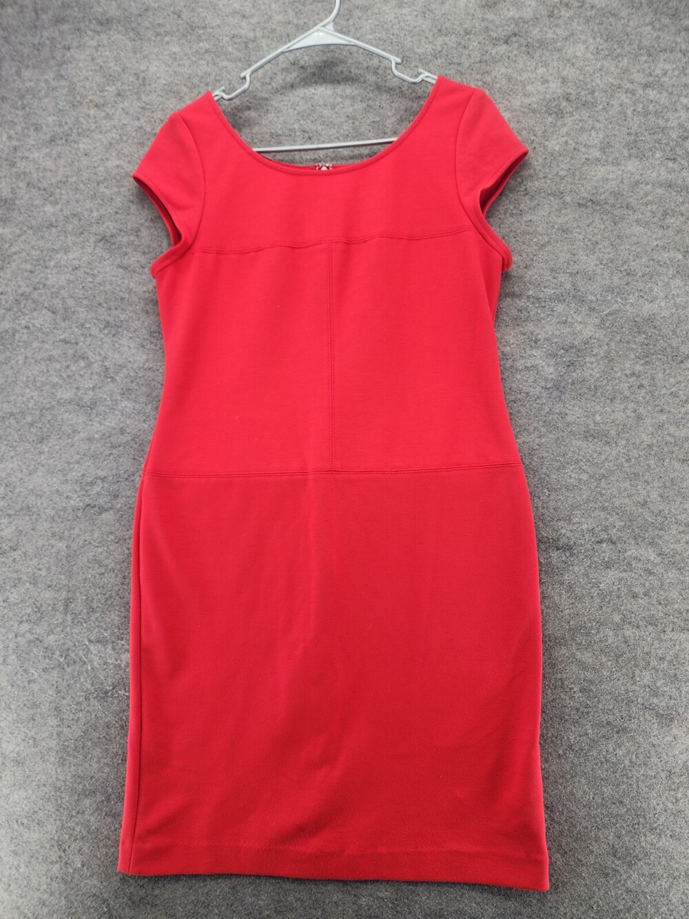 Banana Republic Dress Womens 6 Short Sleeve Red Knee Length